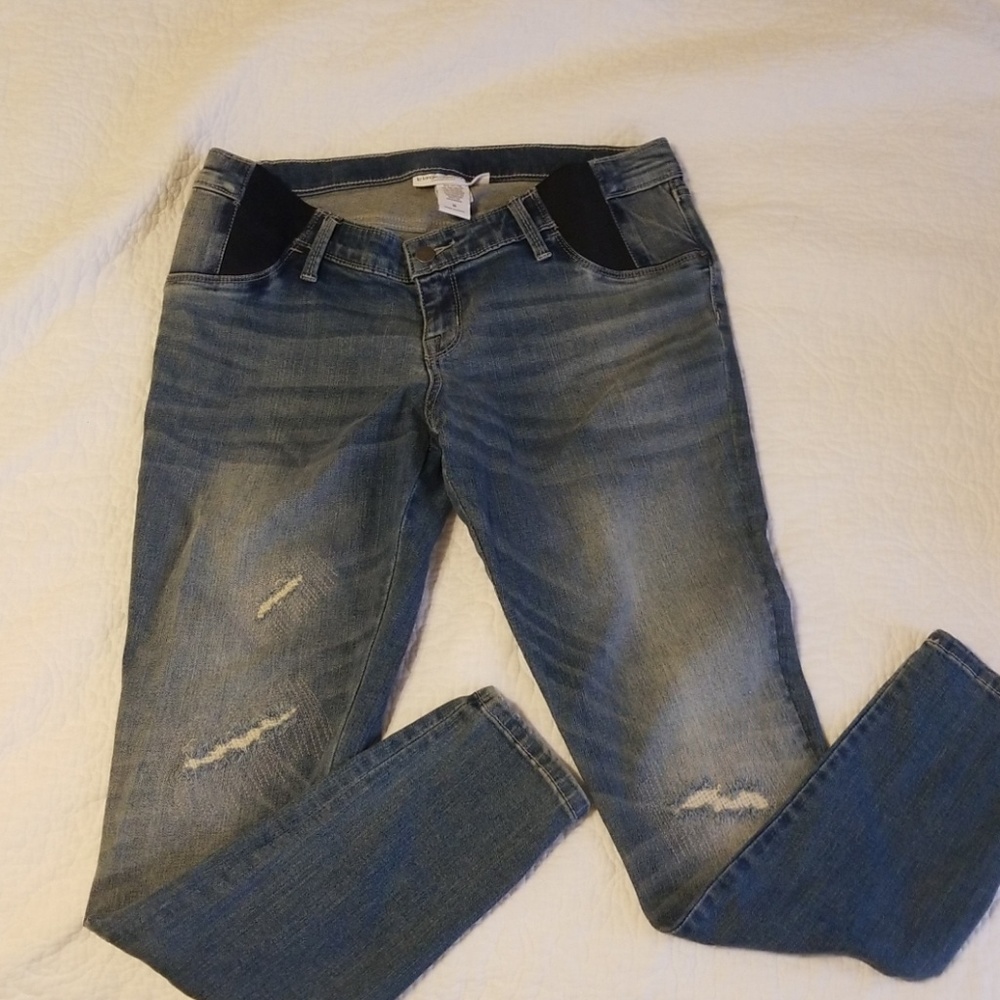 Liz Lange side panel Maternity Jeans